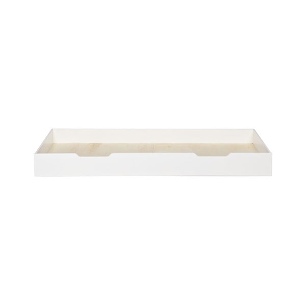 Biała szuflada pod łóżko WOOOD Nikki, 200x90 cm