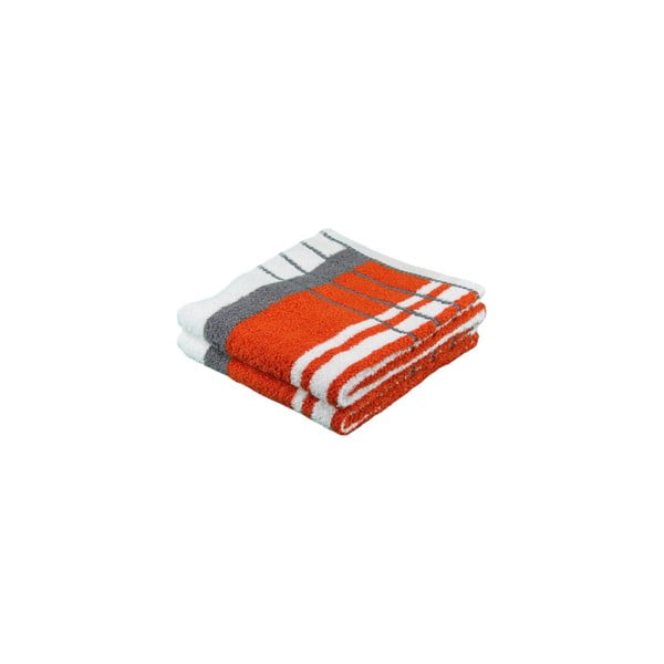 Ręcznik Berlin Antracite/Orange, 70x140 cm