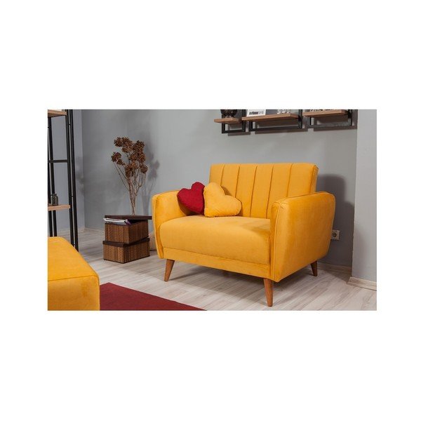 Żółty fotel rozkładany Sifi-image-3