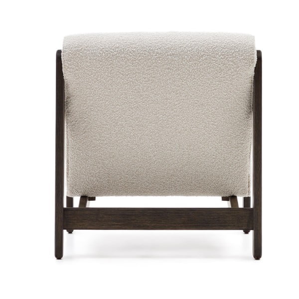 Biały fotel z materiału bouclé Magira – Kave Home-image-4