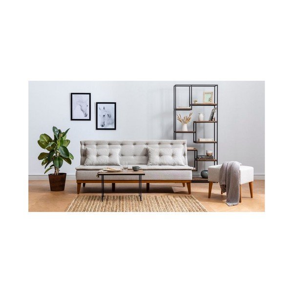 Kremowa sofa rozkładana Aristea-image-2