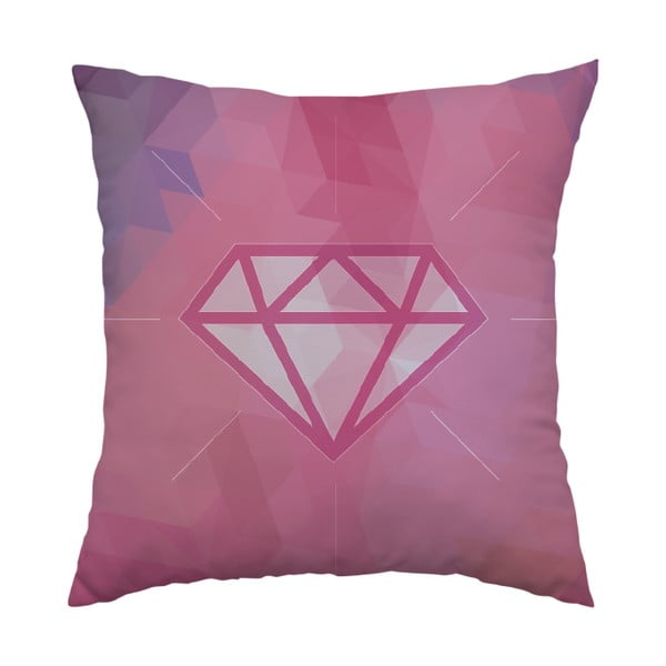 Poduszka Pink Diamond, 40x40 cm