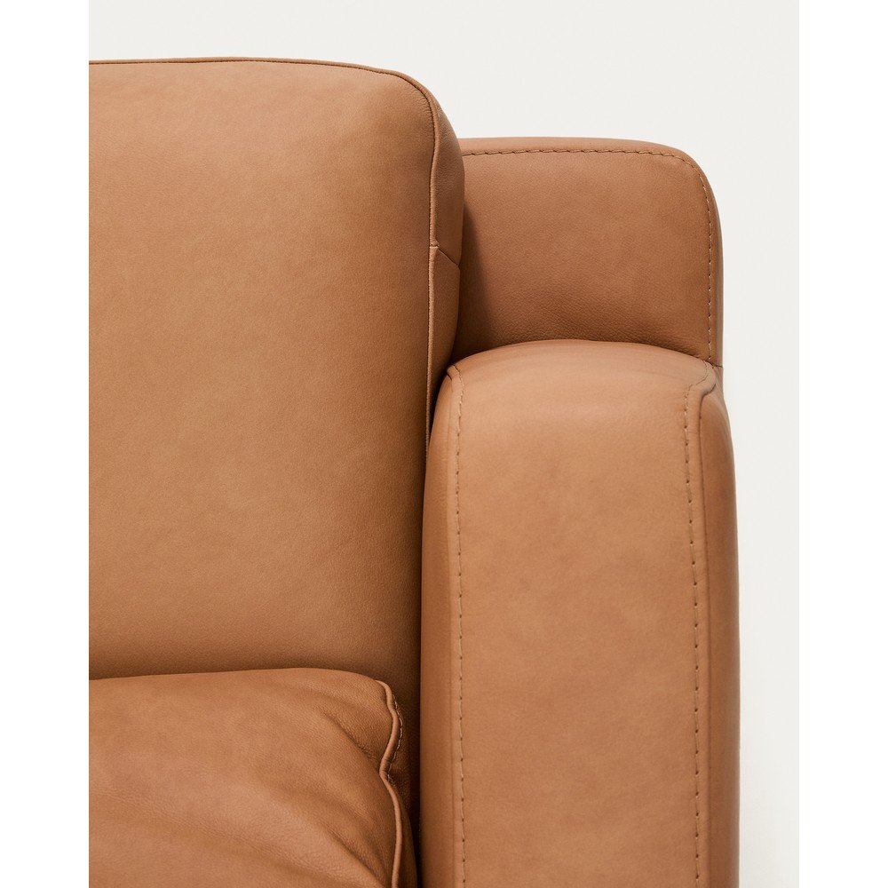 Brązowa skórzana sofa 210 cm Gala – Kave Home (zdjęcie 8)