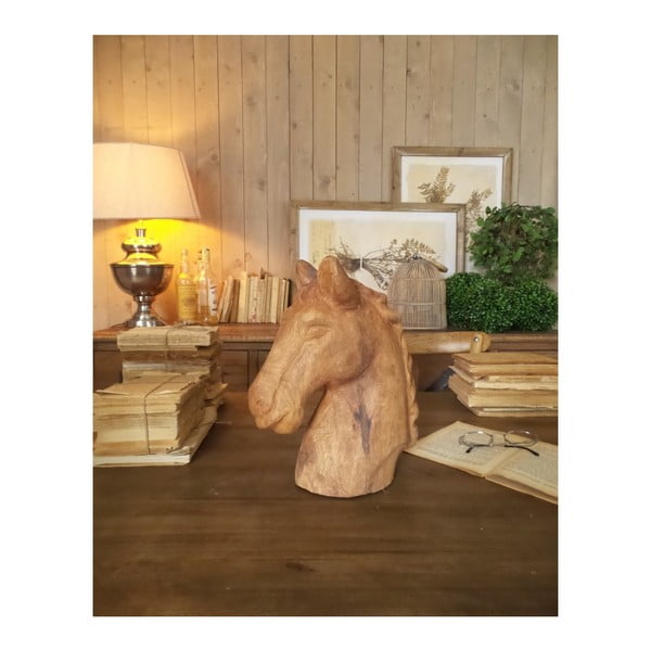 Dekoracja z drewna mango Orchidea Milano Horse, wys. 31 cm