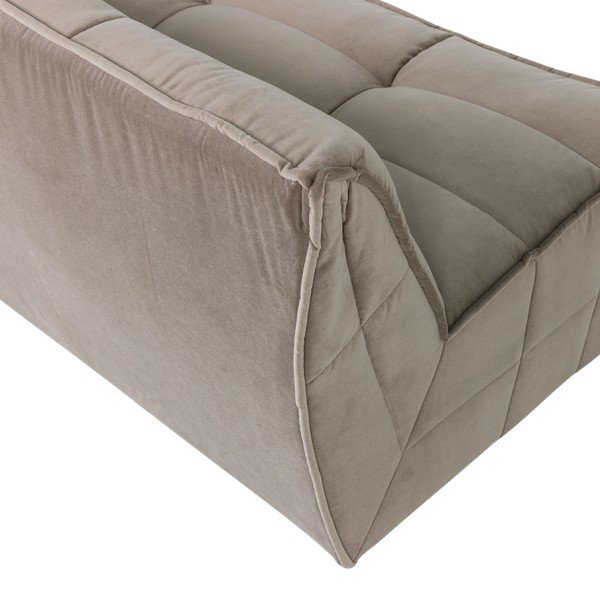 Szarobrązowa aksamitna sofa 204 cm Cluster – vtwonen-image-4