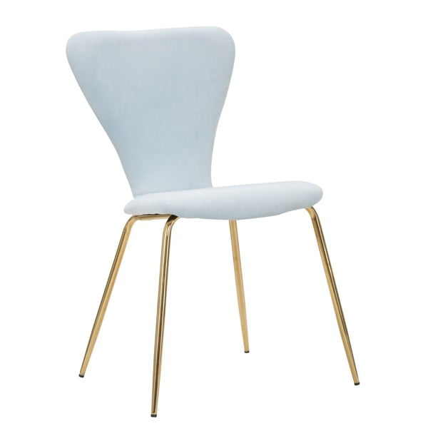 Jasnoniebieskie krzesło z żelazną konstrukcją Mauro Ferretti Sedia