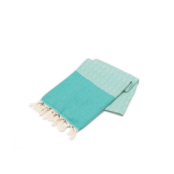 Miętowy ręcznik Elmas, 180x100 cm