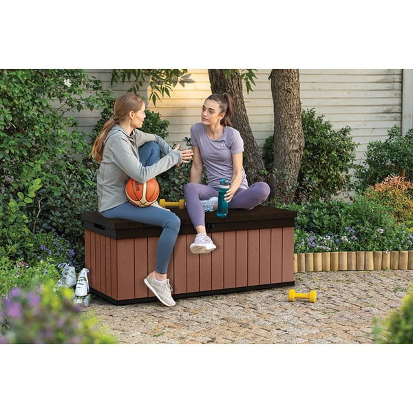 Brązowa skrzynia ogrodowa Darwin – Keter-image-3