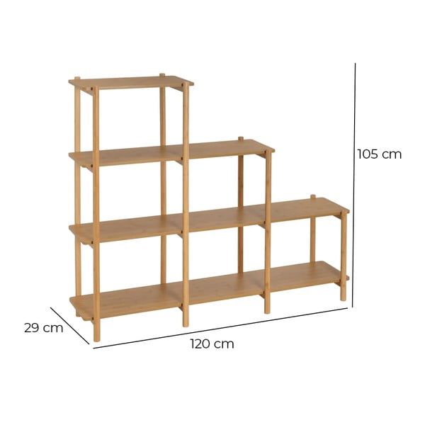 Regał w naturalnym kolorze 120x105 cm – Casa Selección-image-4