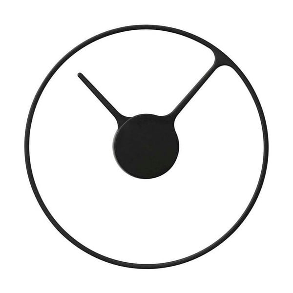Czarny zegar Stelton Ø 30 cm