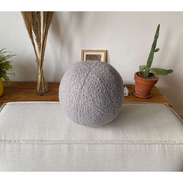 Poduszka dekoracyjna z materiału bouclé ø 25 cm Top – Mioli Decor-image-2