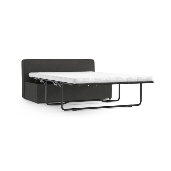 Antracytowy tapicerowany rozkładany puf My Pop Design Brady, 130 cm-image-4