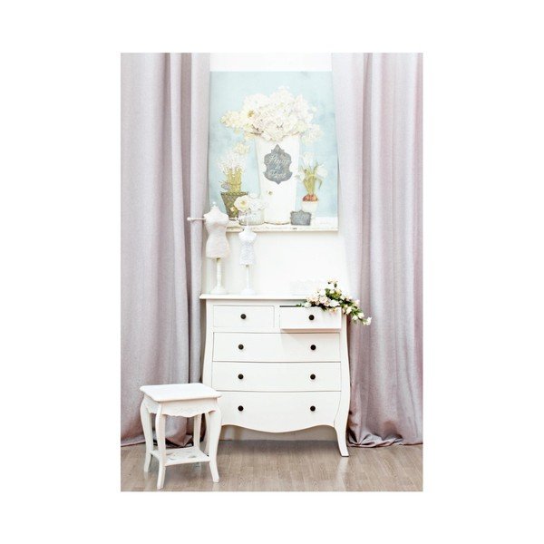 Stołek z drewna tekowego Bizzotto Daisy-image-2