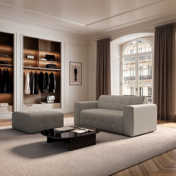 Jasnobrązowa sofa 199 cm Tuil – Rodier-image-1