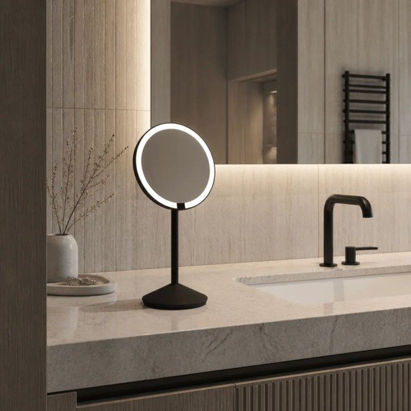 Lustro z oświetleniem/powiększające (powiększenie 10x) kosmetyczne ø 12 cm – simplehuman-image-1