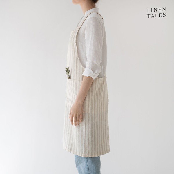 Lniany fartuch Crossback – Linen Tales-image-1