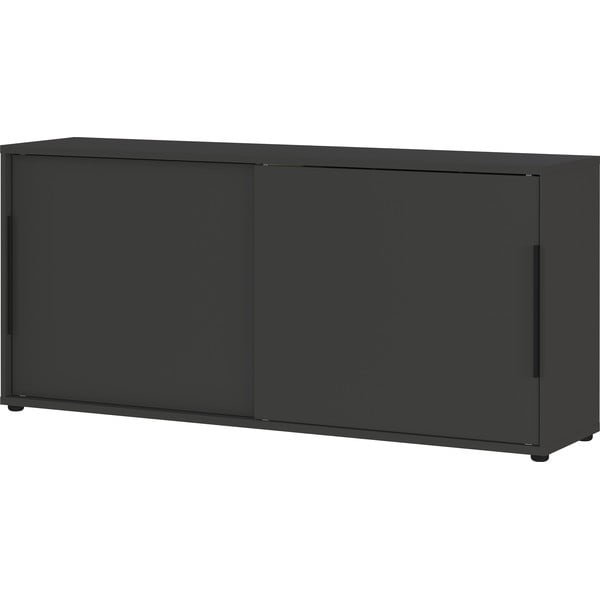 Antracytowa szafka z drzwiami przesuwnymi 160x74 cm Mailand – Germania-image-3