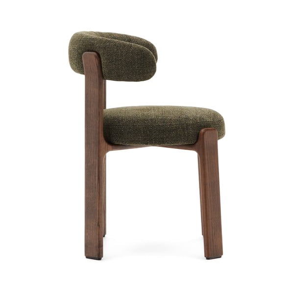 Krzesło z litego drewna jesionowego w kolorze khaki i brązowym Granite – Kave Home-image-4