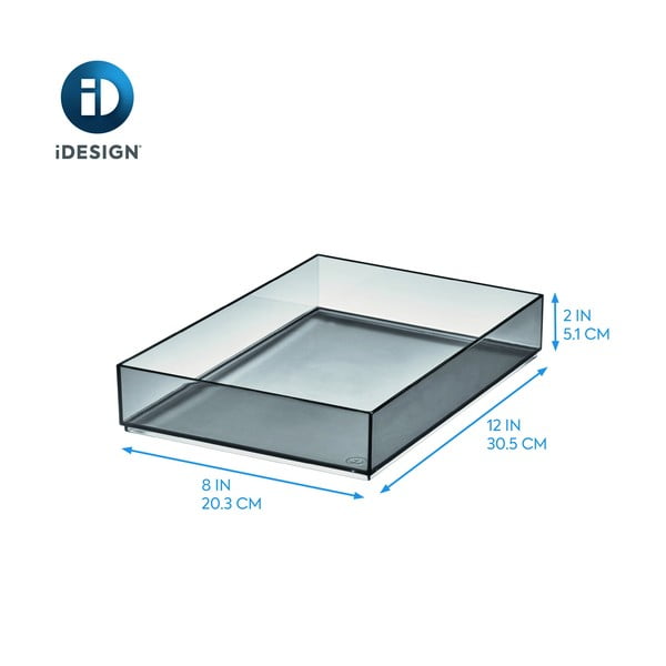 Organizer łazienkowy na kosmetyki z plastiku z recyklingu w kolorze matowej czerni – iDesign-image-4