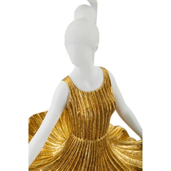 Lampa stołowa w biało-złotym kolorze z tekstylnym kloszem (wysokość 90,5 cm) Dancer – Mauro Ferretti-image-3