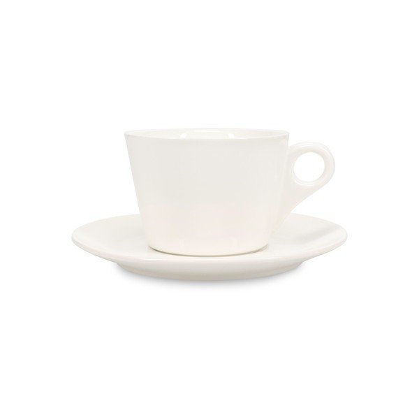 Biała porcelanowa filiżanka do latte 280 ml Barista – BonBistro-image-1