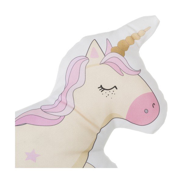 Zestaw 3 kolorowych poduszek w kształcie jednorożca Unimasa, 34x30 cm-image-3