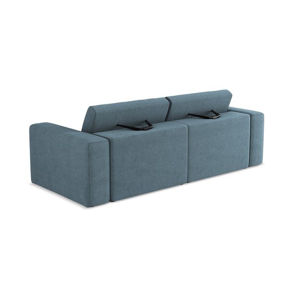 Niebieska sofa modułowa 224 cm Kalea – Makamii-image-3