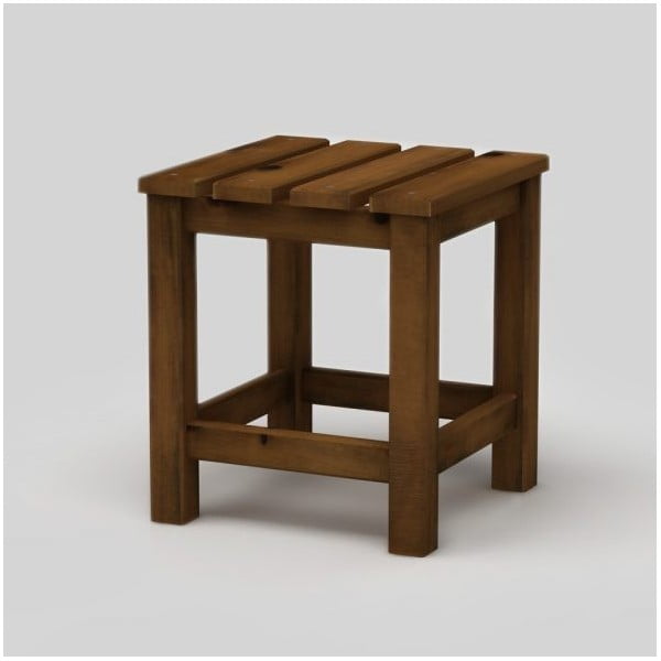 Ciemnobrązowy stołek Only Wood Taburex 