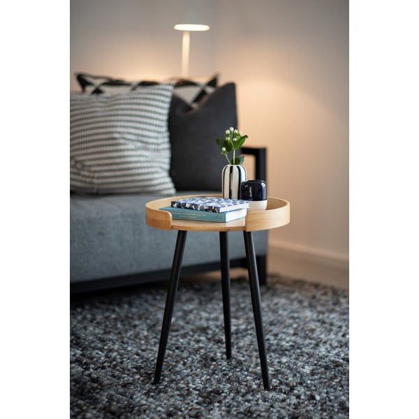 Bambusowy okrągły stolik ø 40 cm Loft – Wenko-image-3