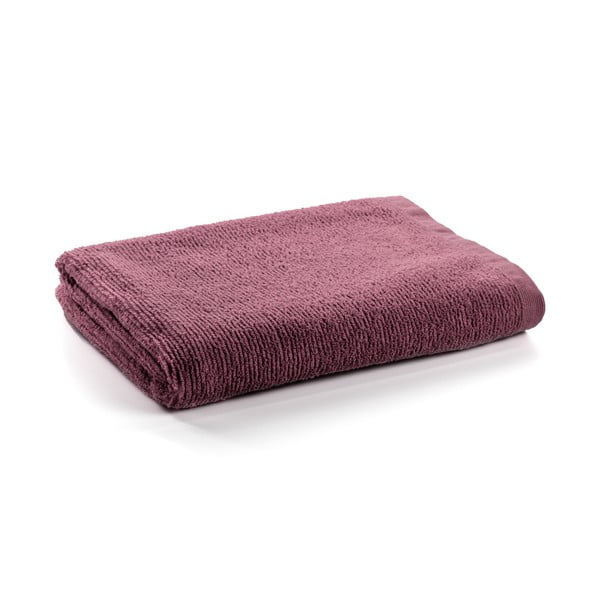 Bordowy ręcznik bawełniany Kave Home Miekki, 95x150 cm