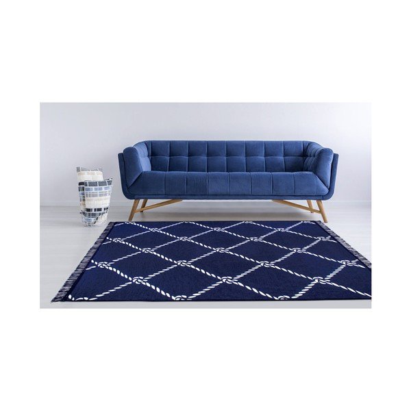 Niebiesko-biały dywan dwustronny Cihan Bilisim Tekstil Rope, 160x250 cm-image-3