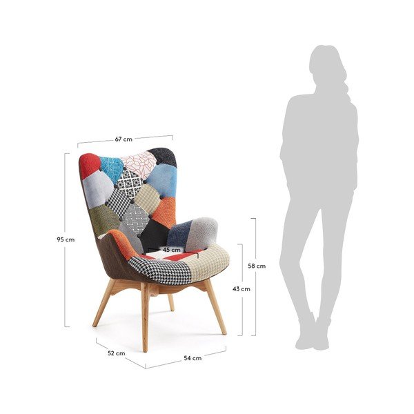 Fotel La Forma Knut Patchwork-image-3