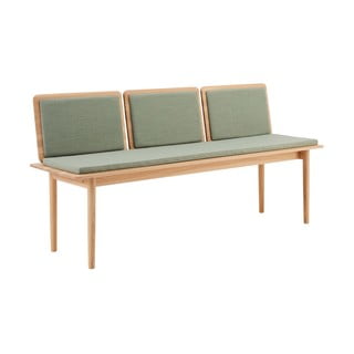 Jasnozielono-naturalna wełniana ławka Elba – Hammel Furniture