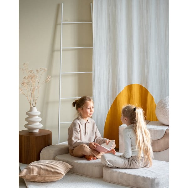 Kremowy sztruksowy fotel dziecięcy Flip – Wigiwama-image-1