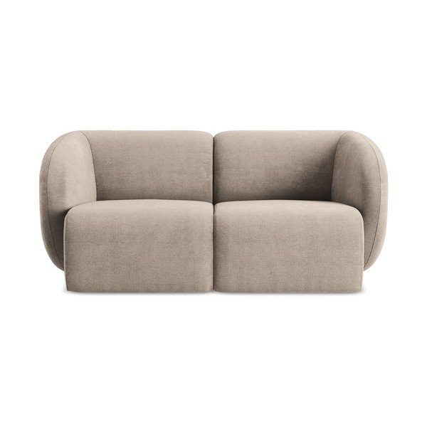 Jasnobrązowa sofa z tkaniny szenilowej 174 cm Lani – Makamii