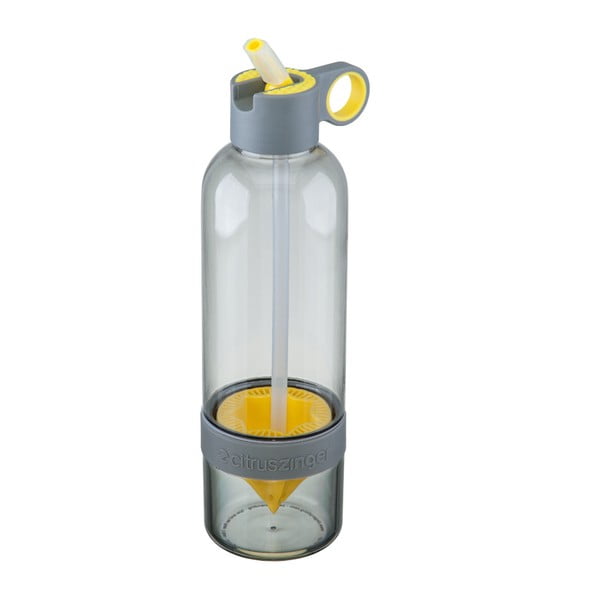 Sportowa butelka na wodę z cytryną Citrus Zinger Sport Grey