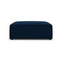 Ciemnoniebieski aksamitny podnóżek Jodie – Micadoni Home