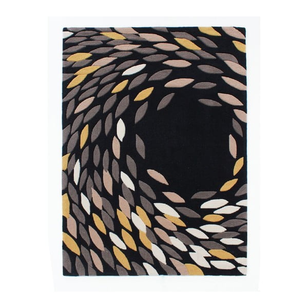 Dywan Flair Rugs Swirl Black/Gold, 120x170 cm