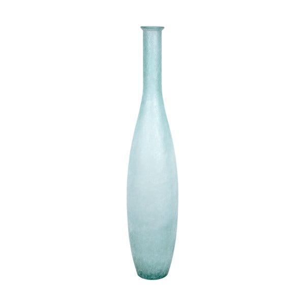 Niebieski wazon ze szkła z recyklingu Ego Dekor Meguno, wys. 100 cm