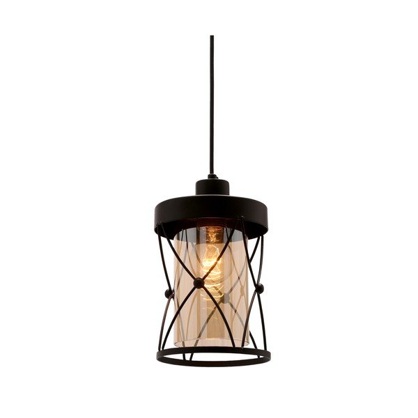 Czarna lampa wisząca ø 15 cm Agar – Candellux Lighting-image-1