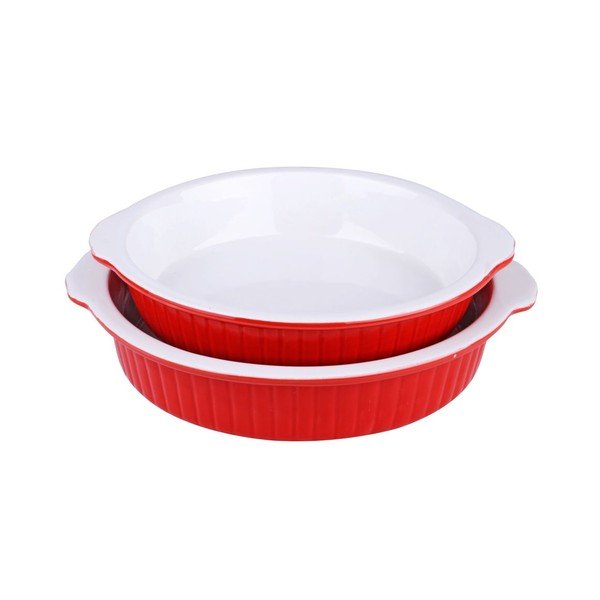 Zestaw 2 forem Round Red