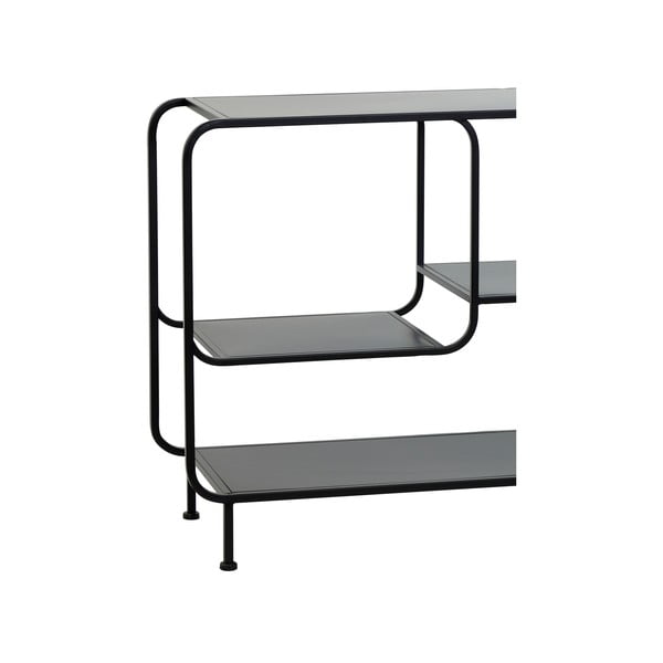 Czarny metalowy regał 141x81,5 cm Winston – Light & Living-image-3