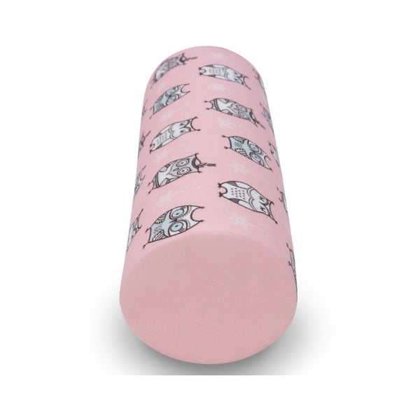 Różowa poduszka z motywem sówek KICOTI, 15x40 cm-image-2