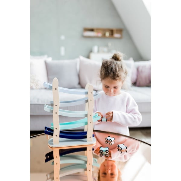 Drewniany kaskadowy tor z autkami Kindsgut Run-image-4