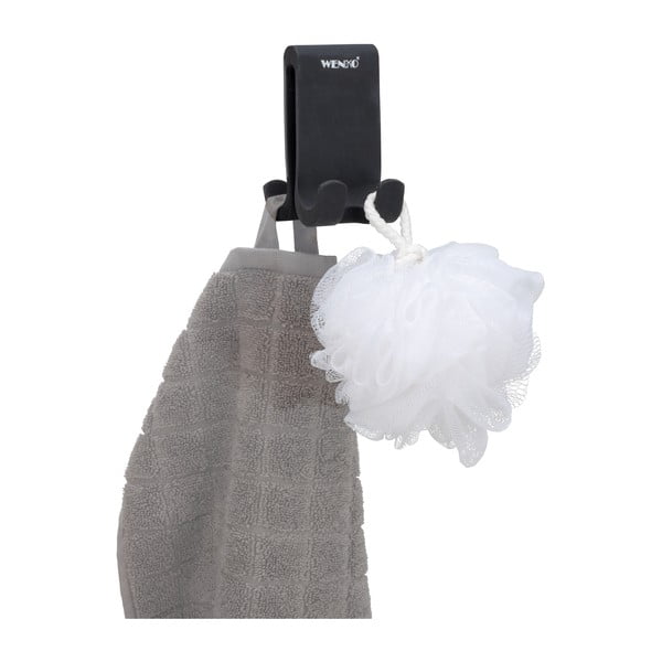 Czarny silikonowy wieszak dwustronny Wenko Verna-image-4