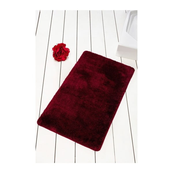 Bordowy dywanik łazienkowy Confetti Bathmats Colors of Cherry, 60x100 cm