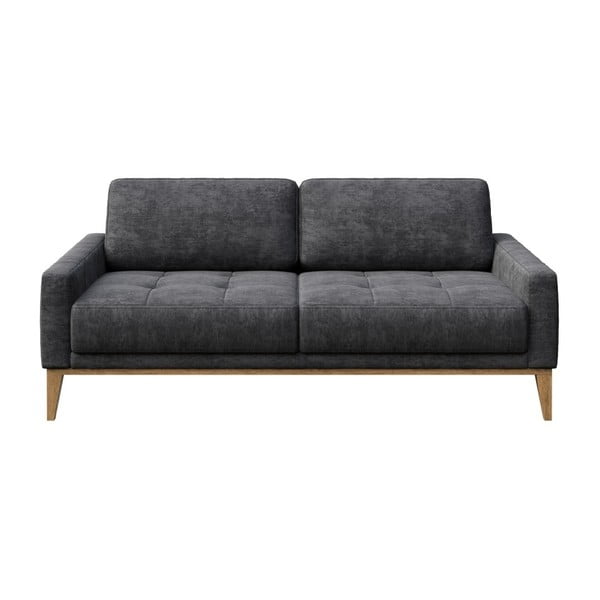 Ciemnoszara sofa MESONICA Musso Tufted, 173 cm