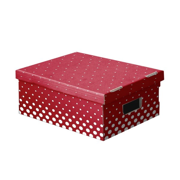 Zestaw 3 pudełek Ordinett New Red, 52x29 cm