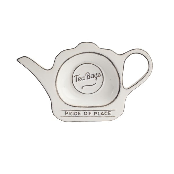 Biały spodek ceramiczny na torebki po herbacie T&G Woodware Pride of Place