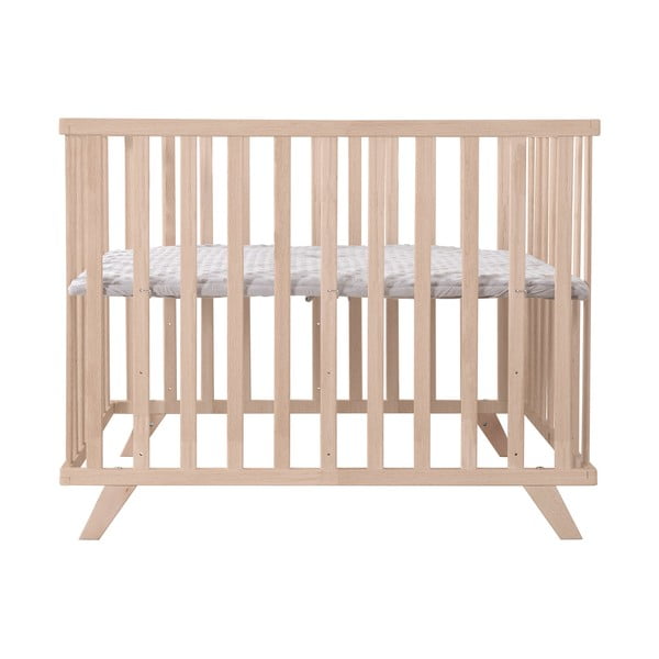 Kojec dla dzieci z litego drewna bukowego z regulowaną wysokością w naturalnym kolorze 75x100 cm Lil Planet – Roba-image-2